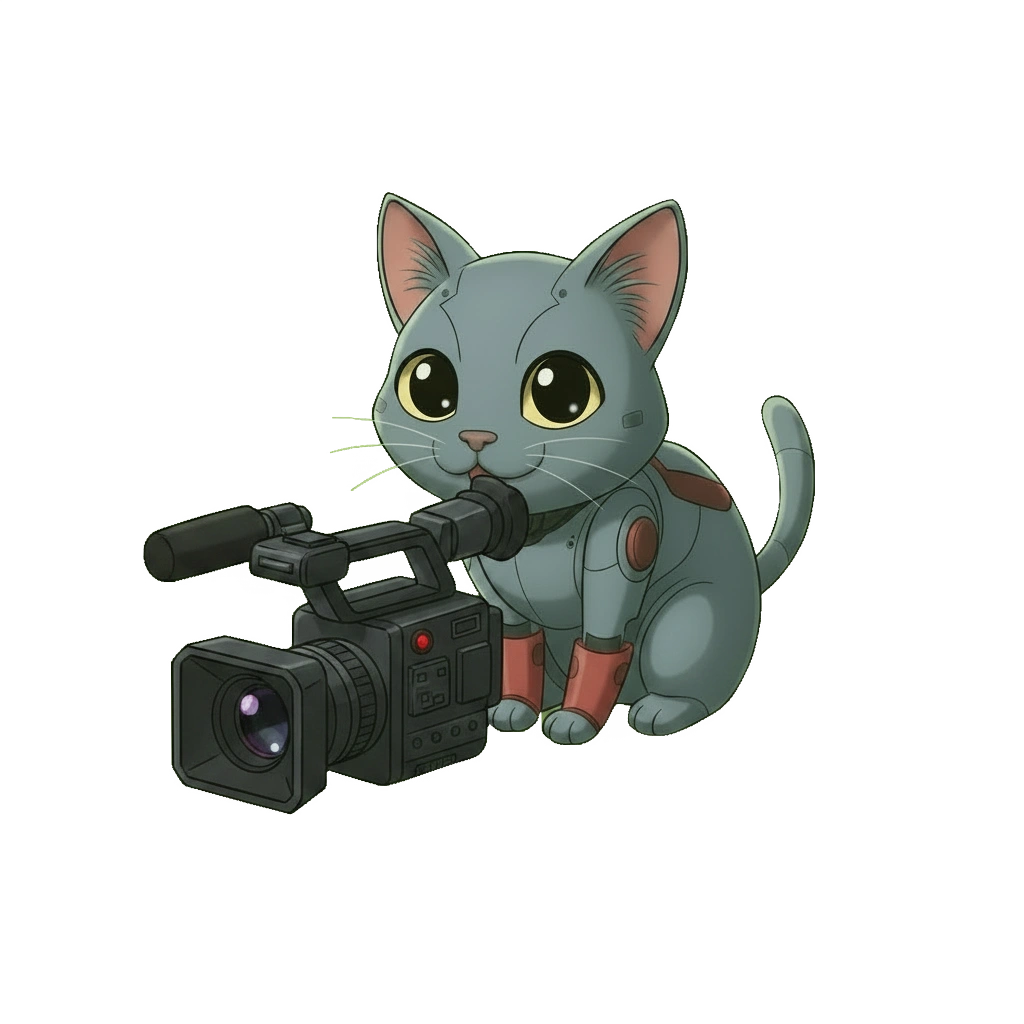 Chat avec gadget caméra