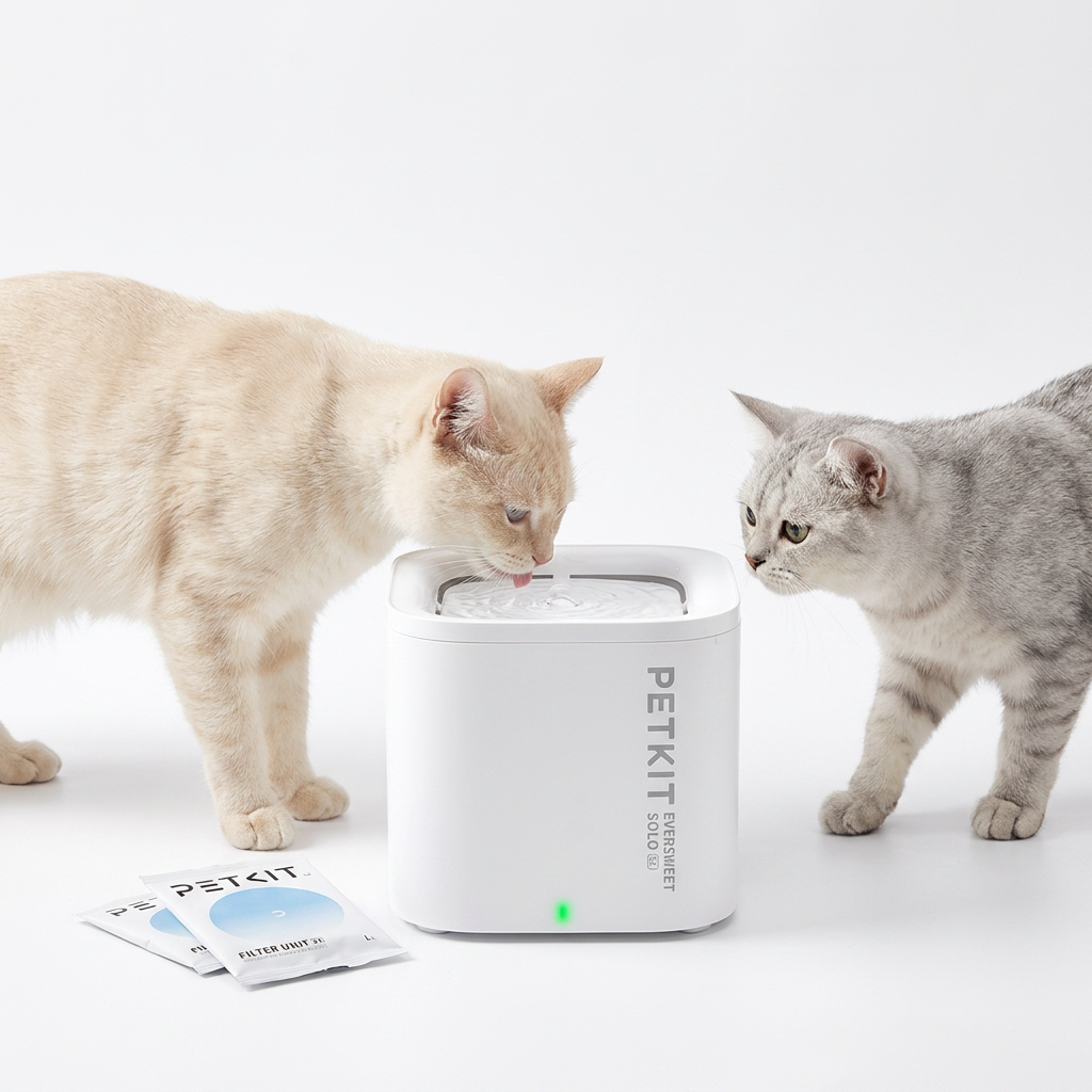 PETKIT CYBERTAIL fontaine pour chat sans fil LED