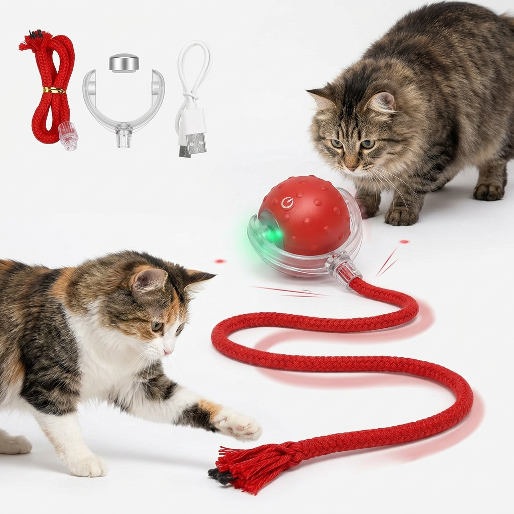 IOKHEIRA boule interactive rechargeable pour chat