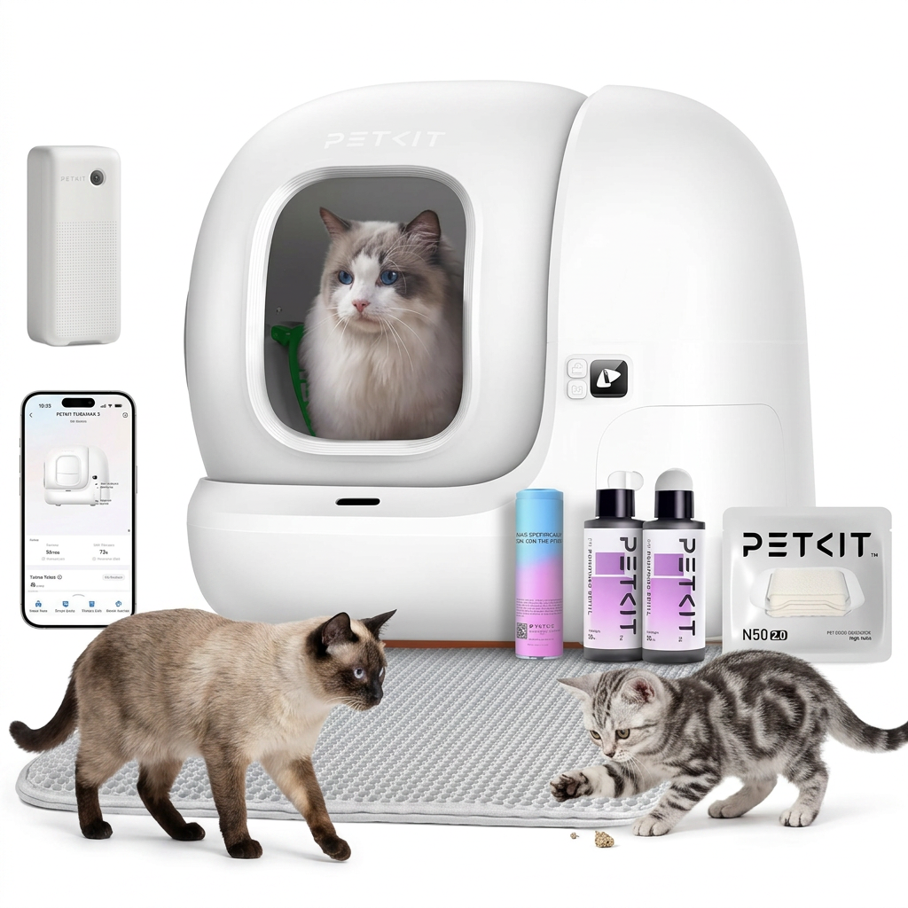 PETKIT Pura Max 2 litière autonettoyante connectée studio