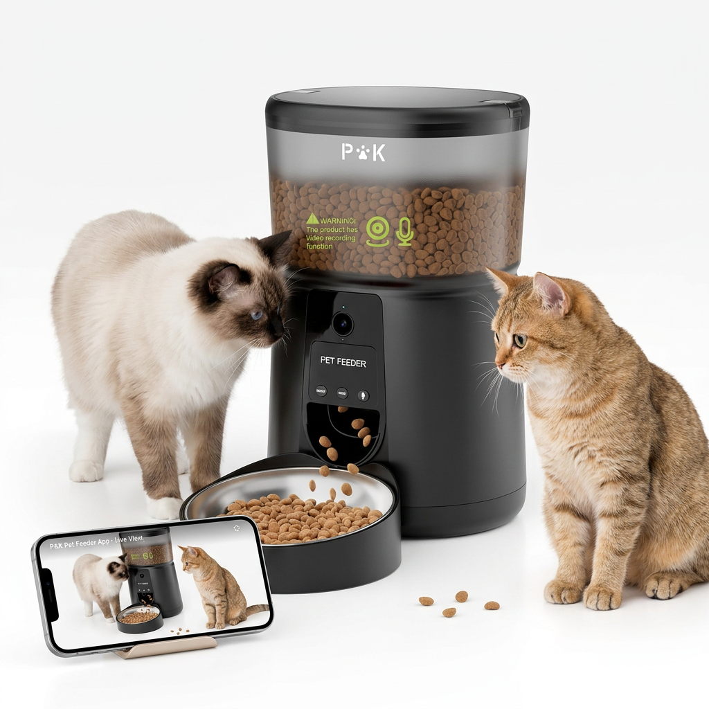 PUPPY KITTY distributeur croquettes avec caméra pour chat