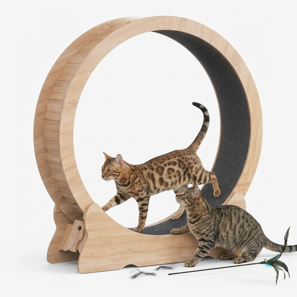 Mondeer roue exercice chat 110cm studio