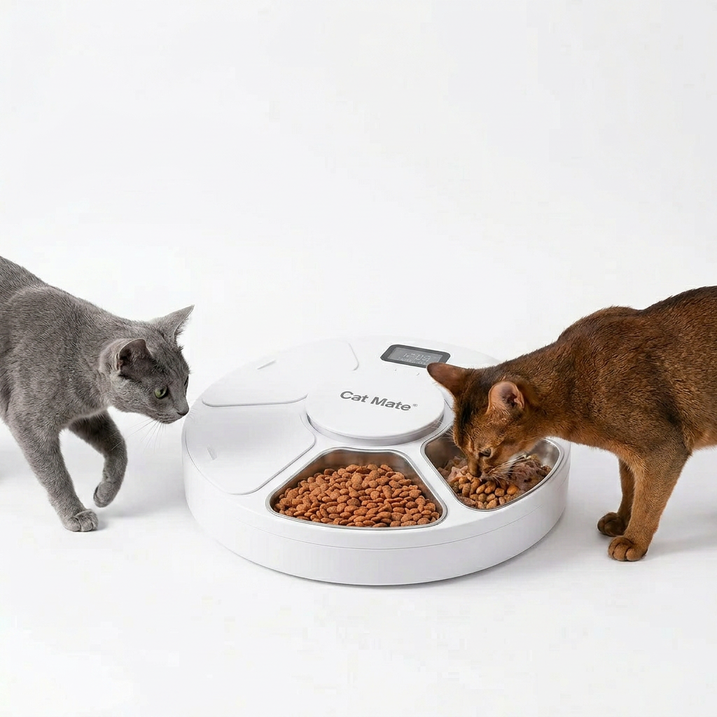 Cat Mate C300 distributeur 3 bols nourriture humide chat